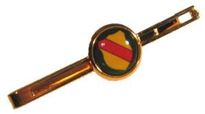 Krawattennadel mit Wappen Baden, vergoldet
