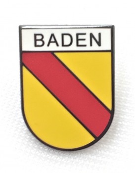 Pin Baden groß - Schwarzer Rand