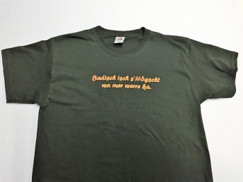 Qualitäts-Shirt Spruch Badisch isch