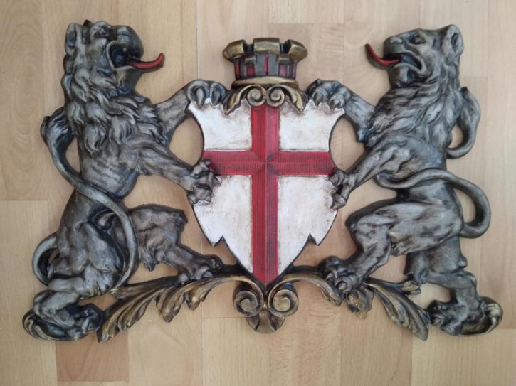 Freiburg Wappen mit Löwen - Relief - durchbrochen
