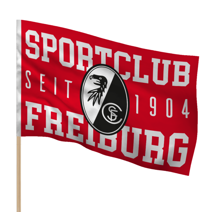 SC Freiburg Stockfahne "1904"