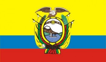 Ecuador mit Wappen