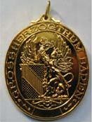 Badner - Medaille mit Greif gold