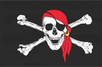 Piratenfahne - 150 x 250 cm