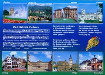 Postkarte Badner Lied 3