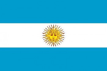 Argentinien mit Wappen