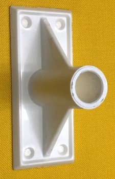 Kunststoffhalter 90 Grad für PVC Rohr