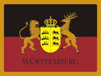 Alu-Schild Württemberg 30x20 cm