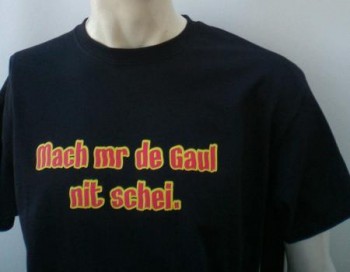 Qualitäts-Spruch-Shirt hellblau / M