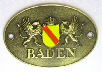 Türschild Baden oval