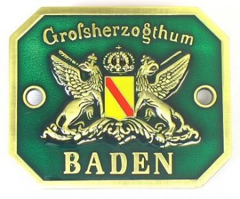 Türschild Großherzogthum Baden